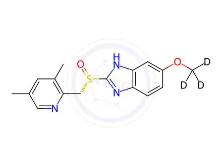 Chemical structure of 4-Desmethoxy Omeprazole-d3