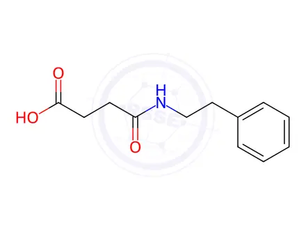 Chemical structure of Butanoic acid, 4-oxo-4-[(2-phenylethyl)amino]-