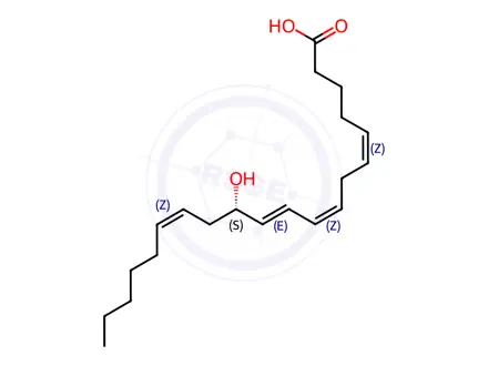 Chemical structure of Oleic Acid Impurity 75 (12(S)-HETE)