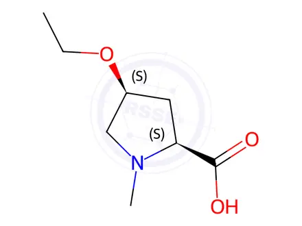 Chemical structure of Proline, 4-ethoxy-1-methyl-, L-cis-(8CI)
