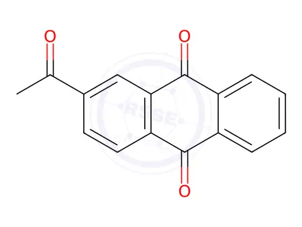 Chemical structure of 2-Acetylanthracene-9,10-dione