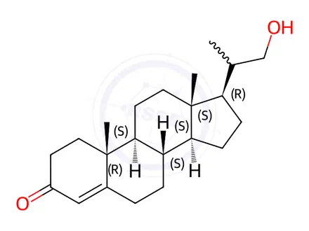 Chemical structure of Progesterone Impurity 2