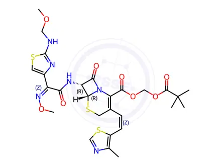 Chemical structure of Cefditoren Pivoxil Impurity E