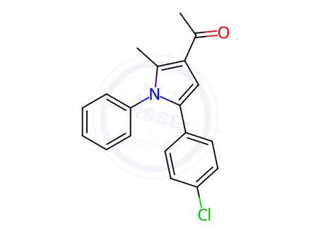 Chemical structure of 1-(5-(4-Chlorophenyl)-2-methyl-1-phenyl-1H-pyrrol-3-yl)ethanone