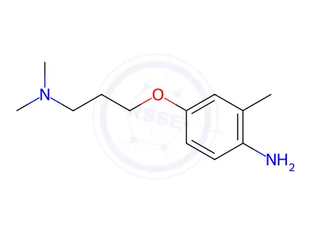 Chemical structure of N-[3-(4-Amino-3-methylphenoxy)propyl]-N,N-dimethylamine Dihydrochloride