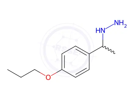 Chemical structure of (1-(4-Propoxyphenyl)ethyl)hydrazine