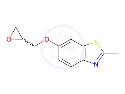 Chemical structure of Benzothiazole, 2-methyl-6-(oxiranylmethoxy)-(9CI)