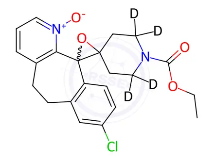 Chemical structure of Loratadine-d4 Epoxide N-Oxide