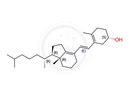 Chemical structure of Cholecalciferol EP Impurity D (iso-Tachysterol 3)
