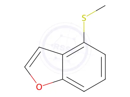 Chemical structure of Benzofuran, 4-(methylthio)-