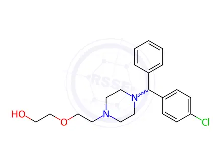 Chemical structure of Hydroxyzine dihydrochloride