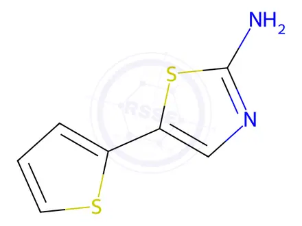 Chemical structure of 5-(Thiophen-2-yl)thiazol-2-amine