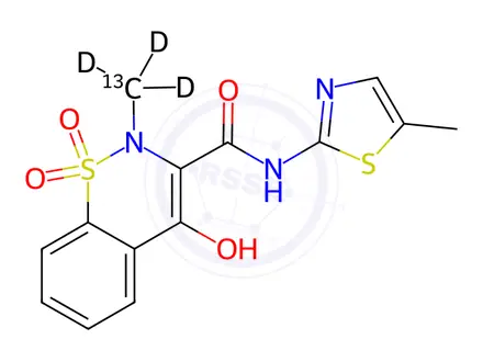 Chemical structure of Meloxicam-13CD3