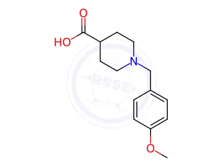 Chemical structure of 1-(4-Methoxybenzyl)piperidine-4-carboxylic acid hydrochloride