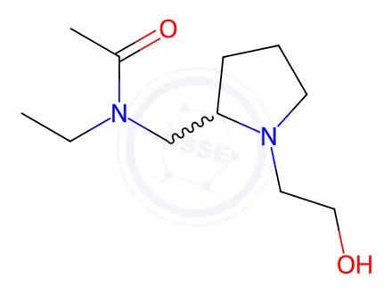 Chemical structure of N-Ethyl-N-((1-(2-hydroxyethyl)pyrrolidin-2-yl)methyl)acetamide