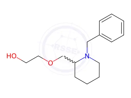 Chemical structure of 2-((1-Benzylpiperidin-2-yl)methoxy)ethanol