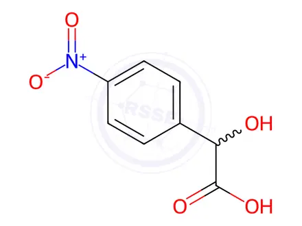 Chemical structure of 2-Hydroxy-2-(4-nitrophenyl)acetic acid