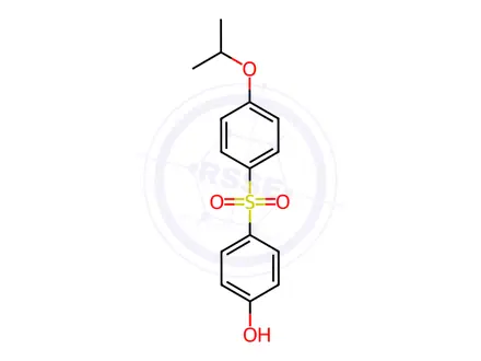 Chemical structure of 4-Hydroxyphenyl 4-isopropoxyphenyl sulfone Solution in Methanol