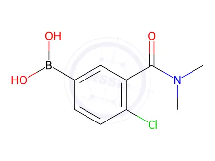 Chemical structure of (4-Chloro-3-(dimethylcarbamoyl)phenyl)boronic acid