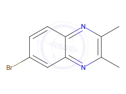 Chemical structure of QUINOXALINE, 6-BROMO-2,3-DIMETHYL-