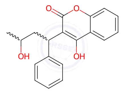 Chemical structure of Warfarin Sodium Impurity 15