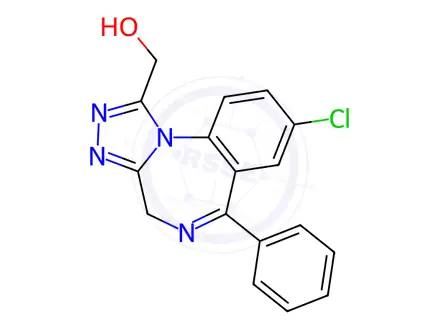Chemical structure of 1-Hydroxy Alprazolam