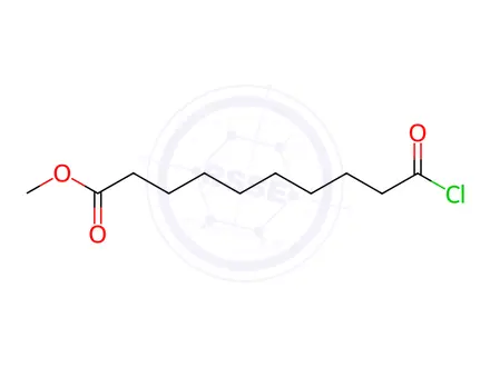 Chemical structure of Sebacic acid monoÂmethyl ester chloride