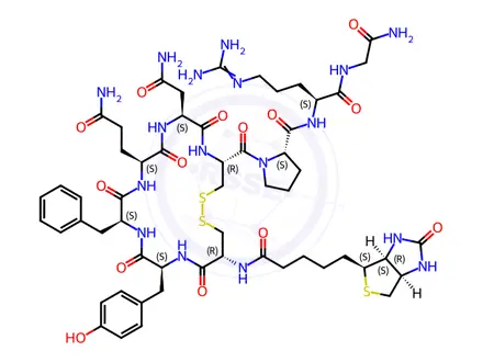 Chemical structure of Biotinyl-(Arg8)-Vasopressin