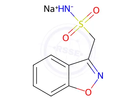 Chemical structure of Zonisamide sodium salt
