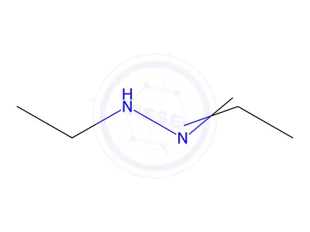 Chemical structure of Acetaldehyde, ethylhydrazone