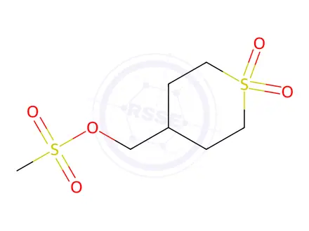 Chemical structure of (1,1-Dioxotetrahydrothiopyran-4-yl)methyl methanesulfonate