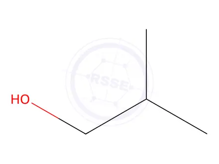 Chemical structure of 2-Methyl-1-propanol