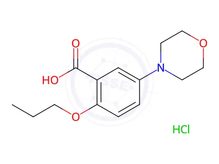 Chemical structure of 5-Morpholin-4-yl-2-propoxy-benzoic acidhydrochloride