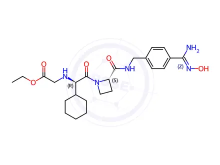 Chemical structure of Ximelagatran