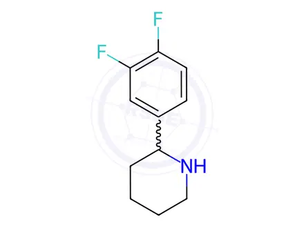 Chemical structure of 2-(3,4-Difluorophenyl)piperidine