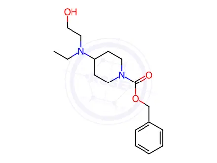 Chemical structure of Benzyl 4-(ethyl(2-hydroxyethyl)amino)piperidine-1-carboxylate