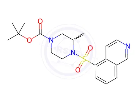 Chemical structure of 1-(5-Isoquinolinesulfonyl)-4-tert-butyloxycarbonyl-2-methylpiperazine