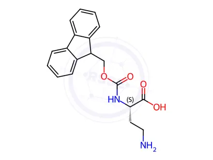 Chemical structure of Fmoc-Dab-OH