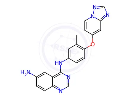 Chemical structure of Tucatinib Impurity 13