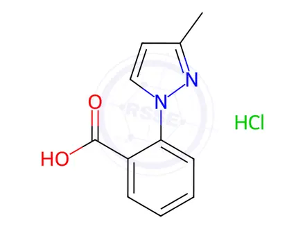 Chemical structure of 2-(3-Methyl-1h-pyrazol-1-yl)benzoic acid hydrochloride