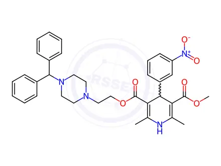 Chemical structure of Manidipine Dihydrochloride