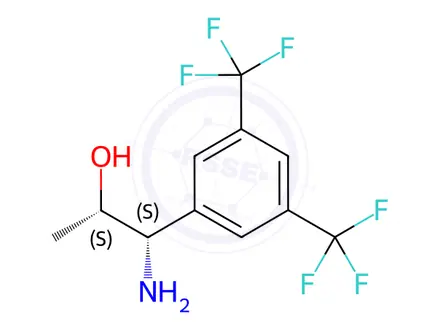Chemical structure of (1S,2S)-1-AMINO-1-[3,5-BIS(TRIFLUOROMETHYL)PHENYL]PROPAN-2-OL