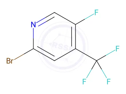 Chemical structure of 2-Bromo-5-fluoro-4-(trifluoromethyl)pyridine