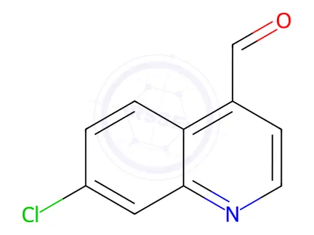 Chemical structure of 7-chloroquinoline-4-carbaldehyde