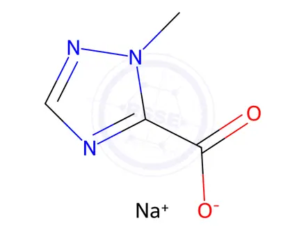 Chemical structure of sodium 1-methyl-1H-1,2,4-triazole-5-carboxylate
