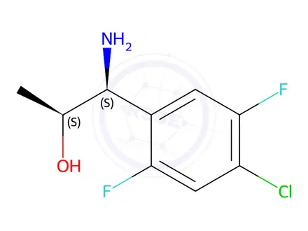 Chemical structure of (1S,2S)-1-Amino-1-(4-chloro-2,5-difluorophenyl)propan-2-ol