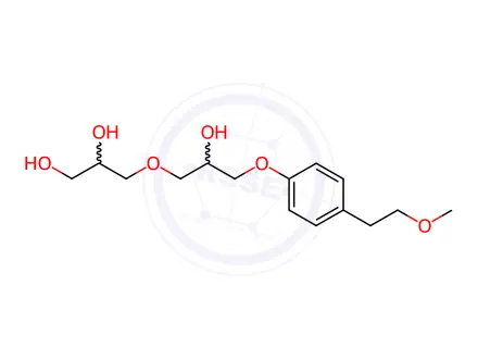 Chemical structure of 3-[2-Hydroxy-3-[4-(2-methoxyethyl)phenoxy]propoxy]-1,2-propanediol