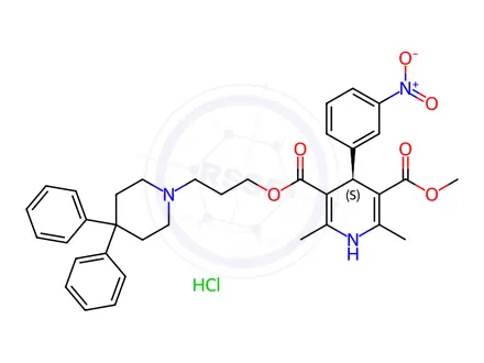 Chemical structure of S-(+)-Niguldipine Hydrochloride