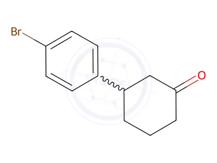 Chemical structure of 3-(4-Bromophenyl)cyclohexanone