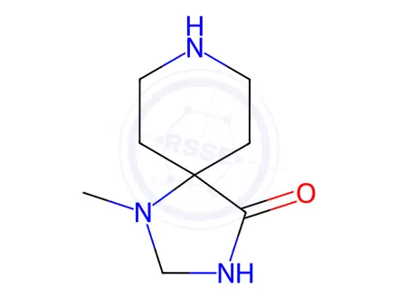 Chemical structure of 1-Methyl-1,3,8-triazaspiro[4.5]decan-4-one dihydrochloride